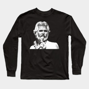 Kenny Rogers // Vintage Style Design Long Sleeve T-Shirt